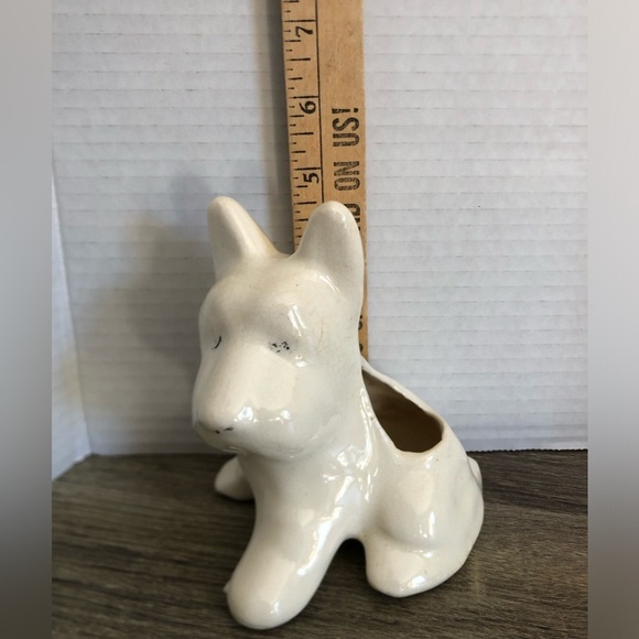 Vtg Ceramic Westie Dog Planter - Picture 14 of 14